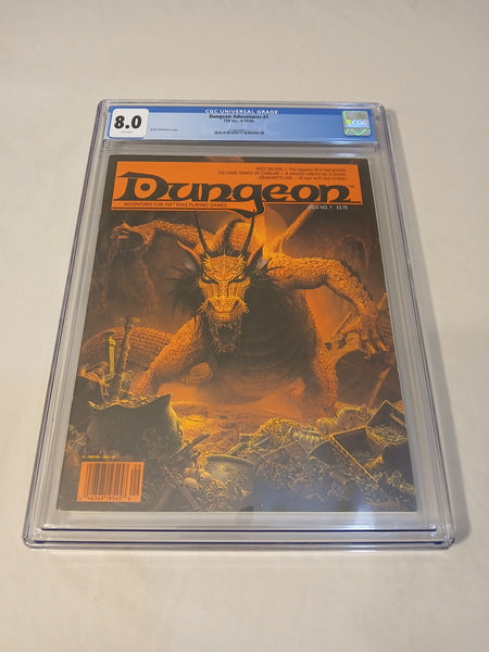 Dungeon Magazine #1 CGC Graded 8.0