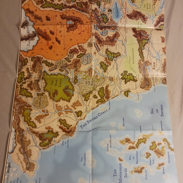 Dragon Magazine #287 with Forgotten Realms foldout map