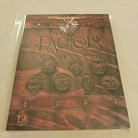 2nd edition Planescape The Factol's Manifesto