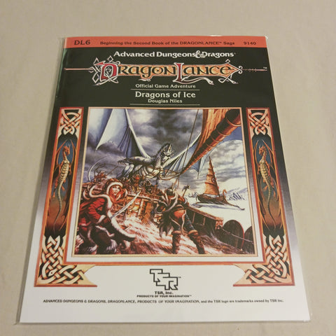 1st edition DragonLance DL6 Dragons of Ice