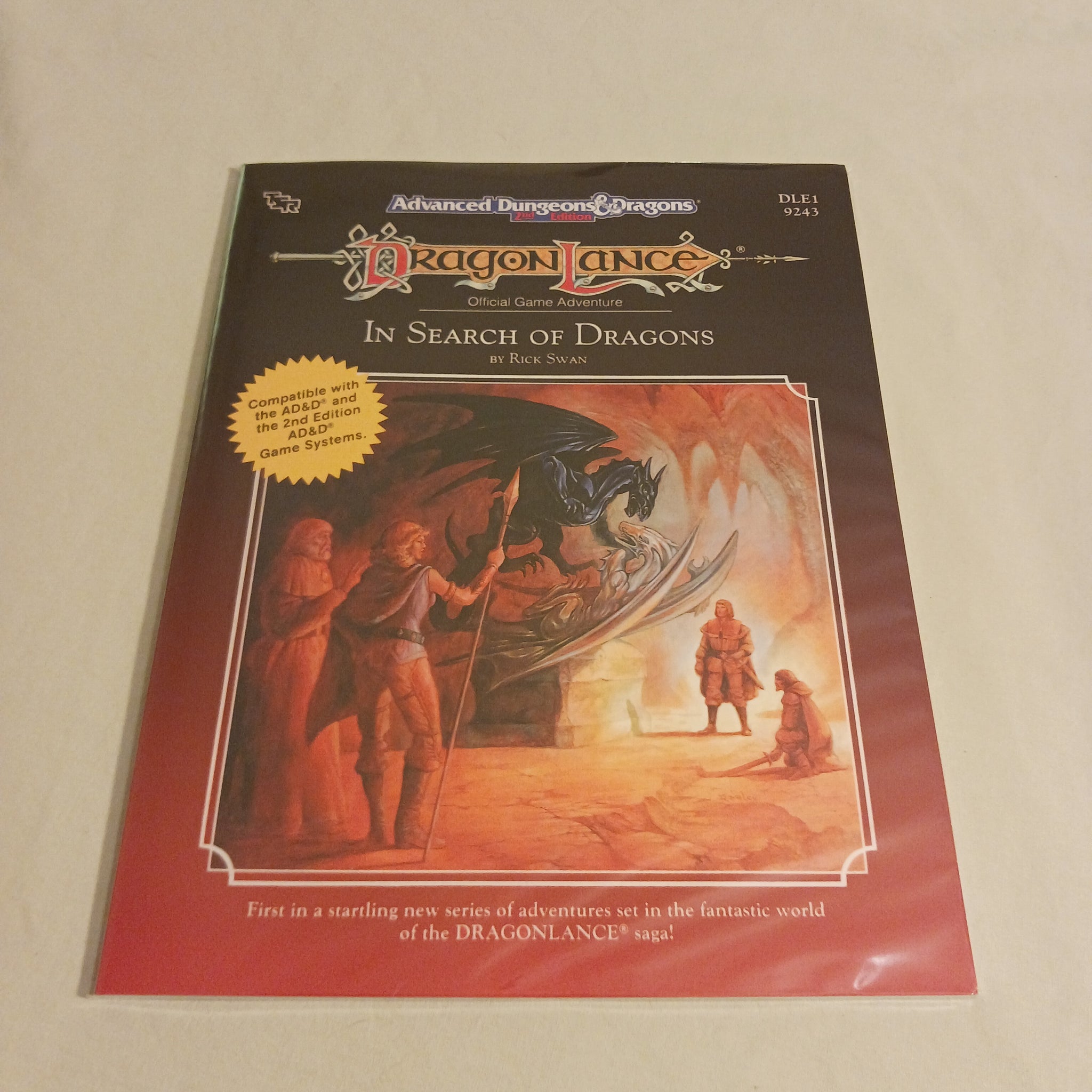 2nd edition DragonLance DLE1 In Search of Dragons