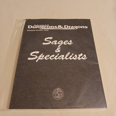 2nd edition Sages & Specialists