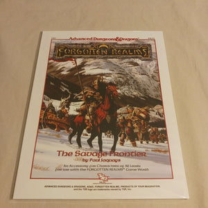 2nd edition Forgotten Realms FR5 The Savage Frontier