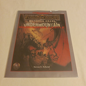 2nd edition Forgotten Realms Dungeon Crawl Undermountain Maddgoth's Castle