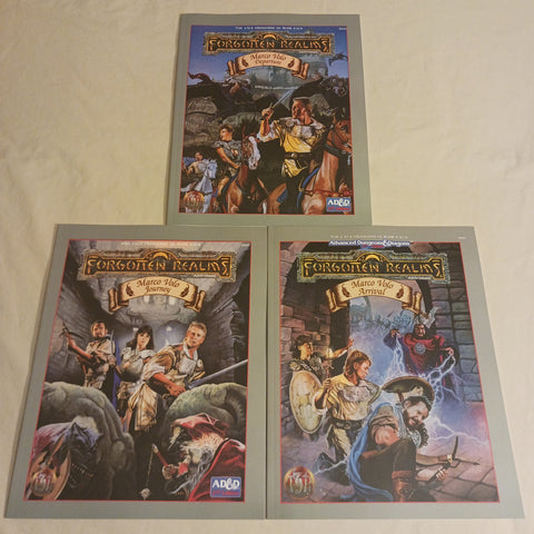 2nd edition Forgotten Realms Marco Volo Adventure Trilogy: Departure, Journey, Arrival