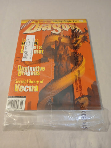 Dragon Magazine #272 with Sleeping Dragon Inn Mat