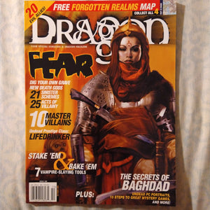 Dragon Magazine #288 with Forgotten Realms foldout map