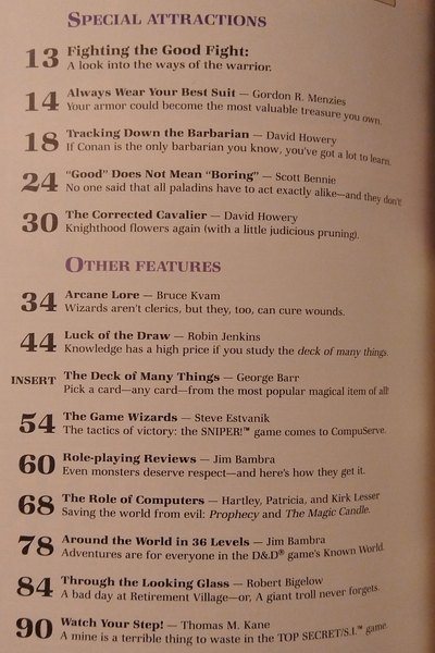 Dragon Magazine #148 with Deck of Many Things