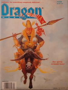 Dragon Magazine #144 with poster