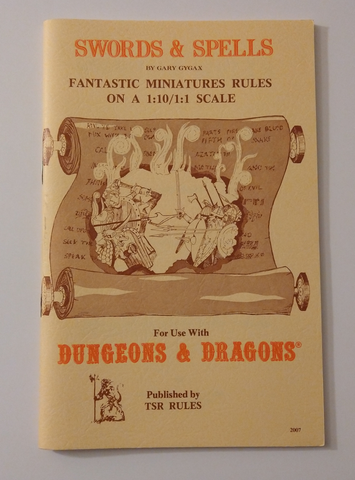 Swords and Spells 4th printing 1978