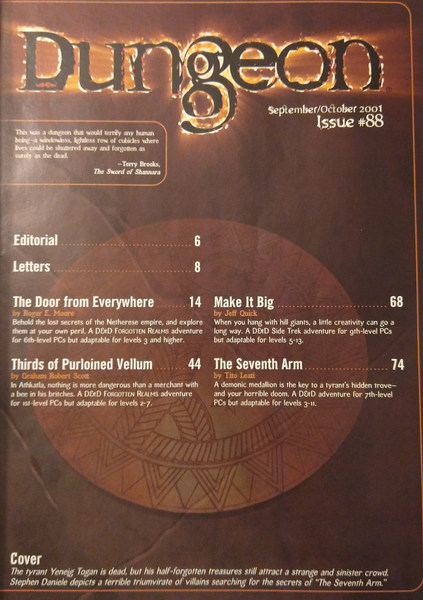 Dungeon Magazine #88