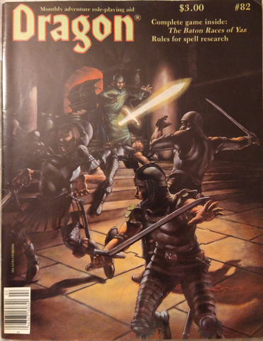 Dragon Magazine #82 with mini-game