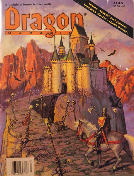 Dragon Magazine #145 with poster