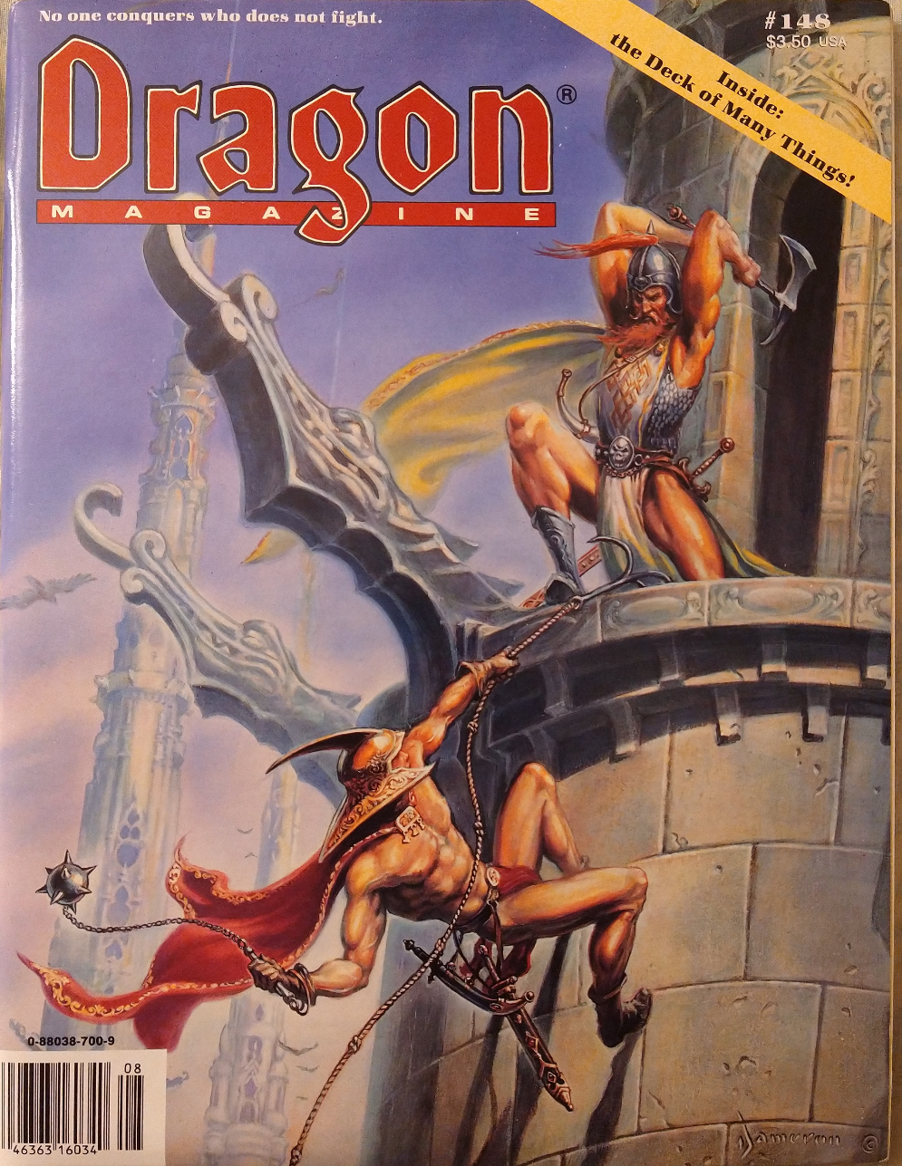 Dragon Magazine #148 with Deck of Many Things