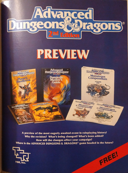 Dragon Magazine #142 with 2nd edition preview