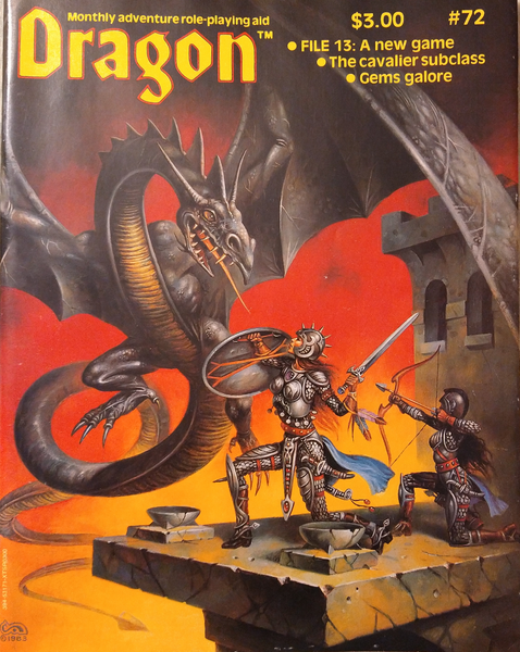 Dragon Magazine #72 with mini-game