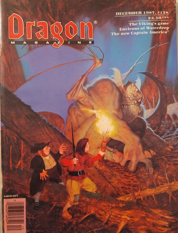 Dragon Magazine #128 with boardgame