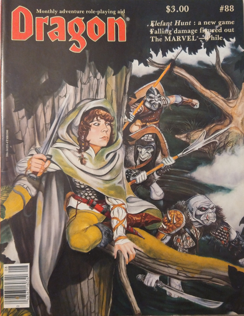 Dragon Magazine #88 with boardgame