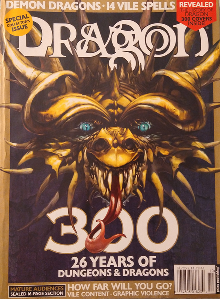 Dragon Magazine #300 with Vile Darkness insert