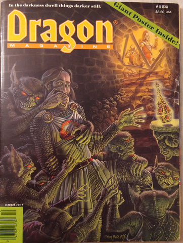 Dragon Magazine #152 with fold out poster