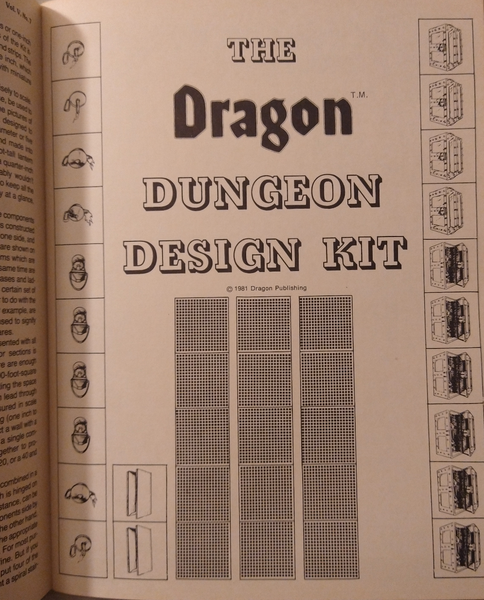 Dragon Magazine #45 with Dungeon Design Kit