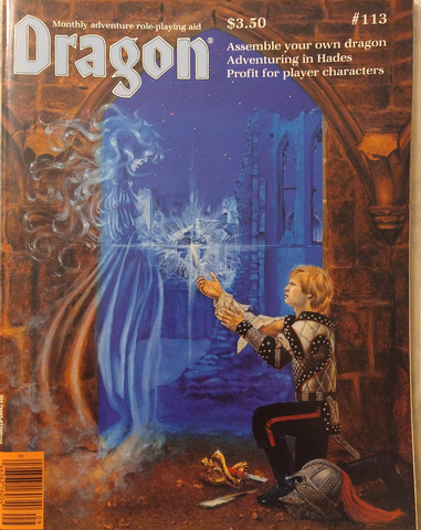 Dragon Magazine #113 with 3D Dragon