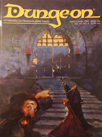 Dungeon Magazine #46 with Map