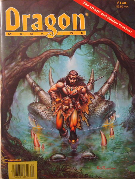 Dragon Magazine #142 with 2nd edition preview