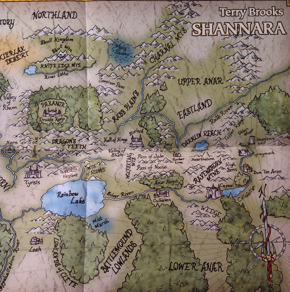 Dragon Magazine #286 with Shannara World Map