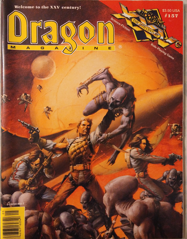 Dragon Magazine #157 with Poster