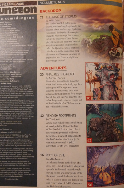 Dungeon Magazine #122