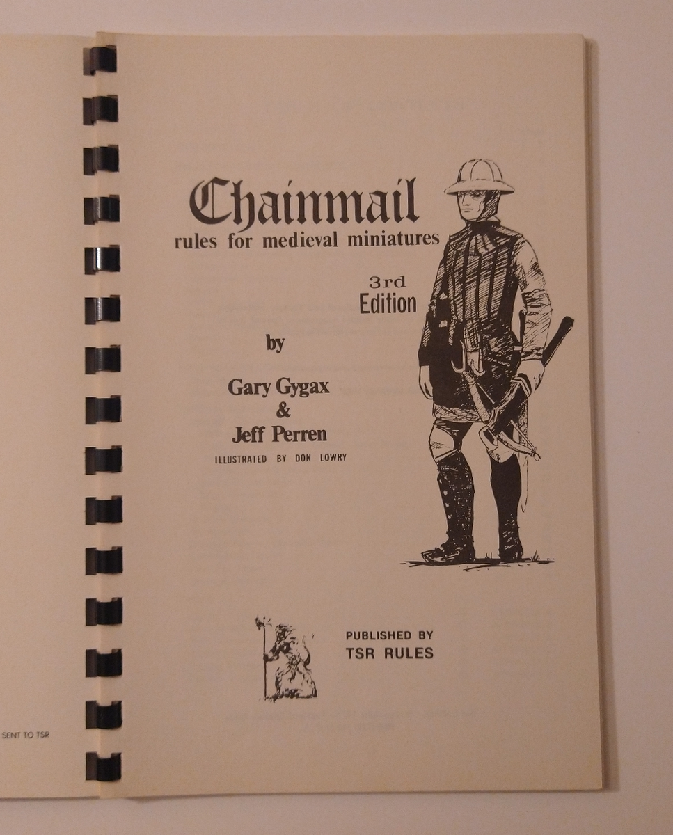 Chainmail Rules for Medieval Miniatures 5th Printing – treasuredhobbies