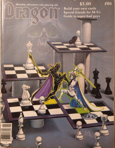 Dragon Magazine #86 with 3D Castle